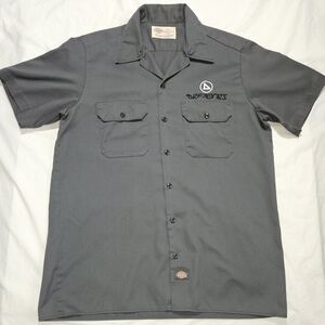 Deftones Vintage 2000 Dickies Charcoal Men's Casual Button Down Shirt
